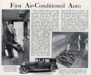prvé klimatizované auto